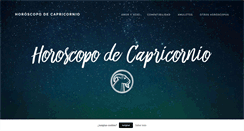 Desktop Screenshot of horoscopodecapricornio.es