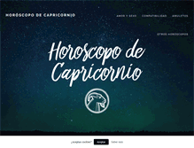 Tablet Screenshot of horoscopodecapricornio.es
